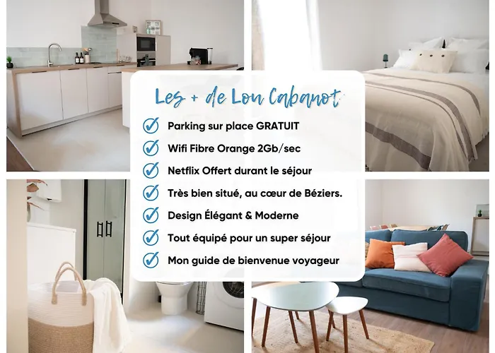 Lou Cabanot - Lumineux 3 - Parking Gratuit Beziers